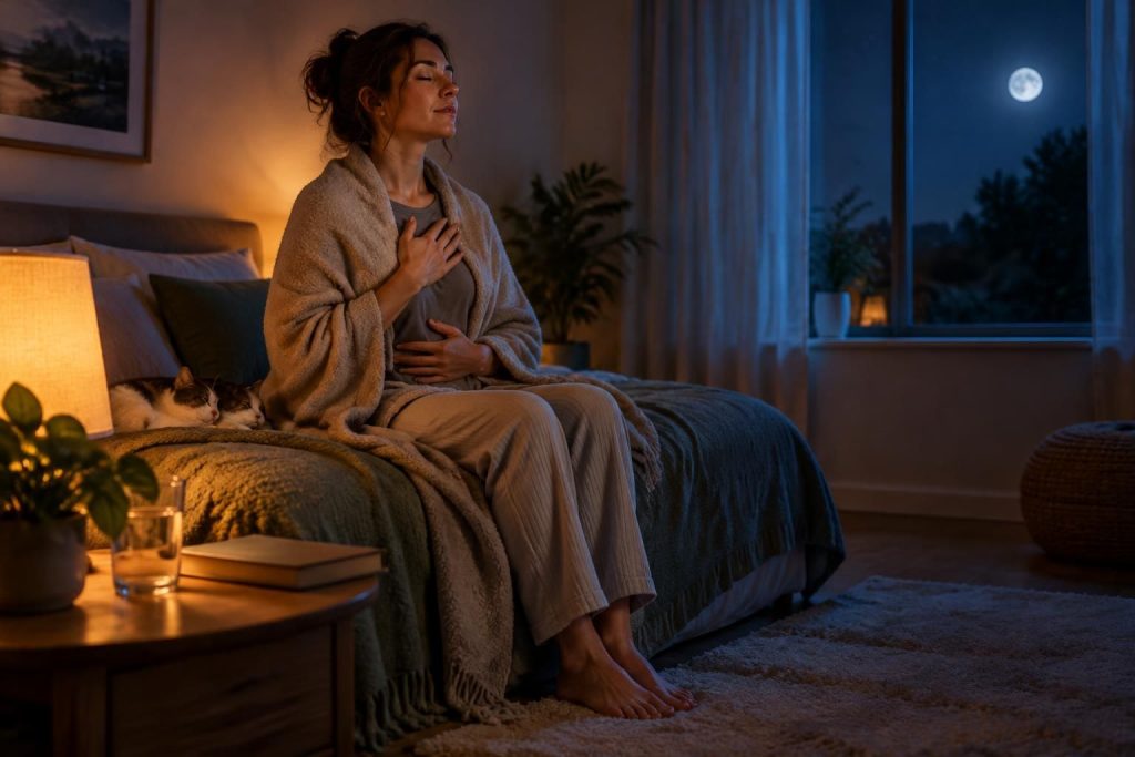 Calmer une crise d’angoisse nocturne : techniques et astuces apaisantes